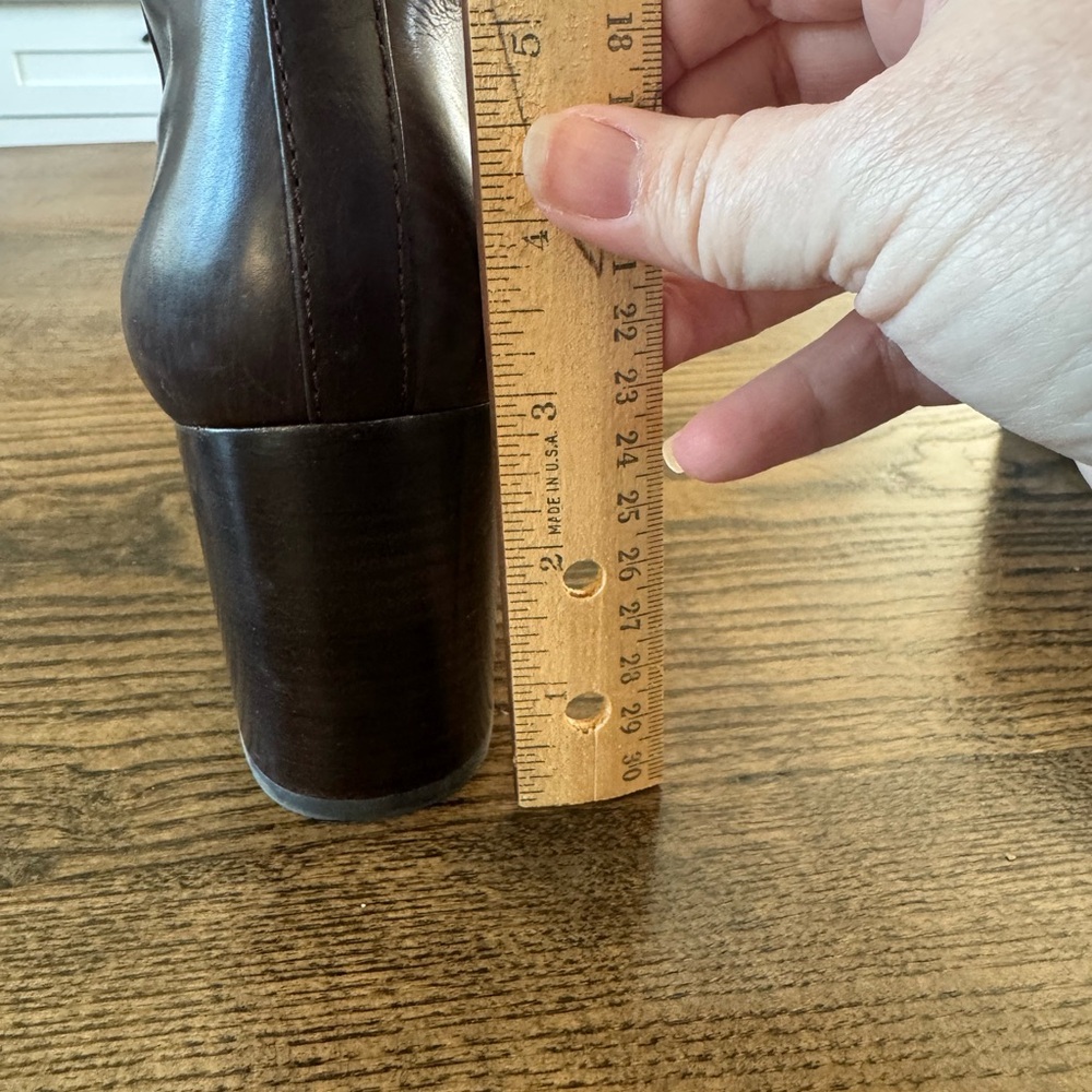 Frye Dark Brown Leather Ankle Boots - Picture 10 of 10